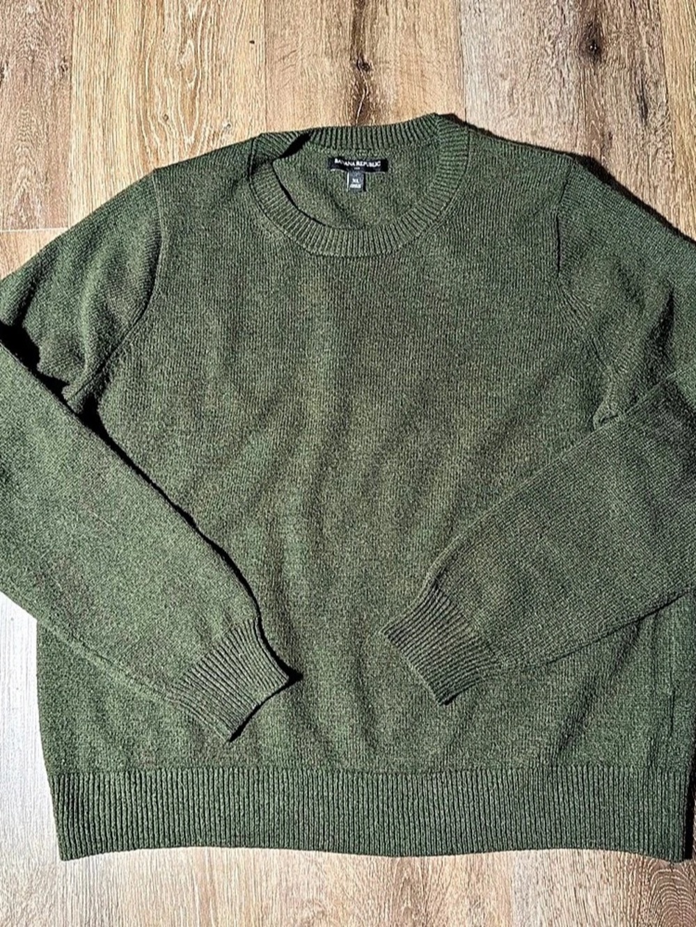 Banana Republic Men's Merino Wool Crewneck Green XL Like New